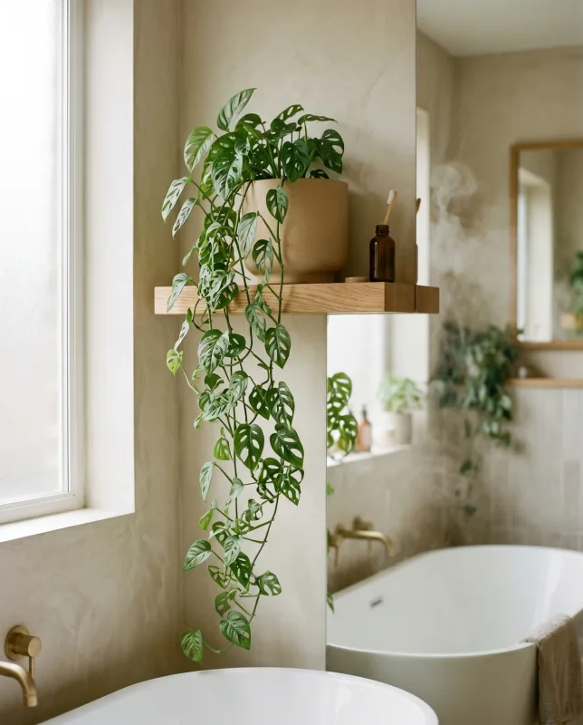 Monstera Adansonii (Monkey Mask) met langwerpige bladeren vol gaten